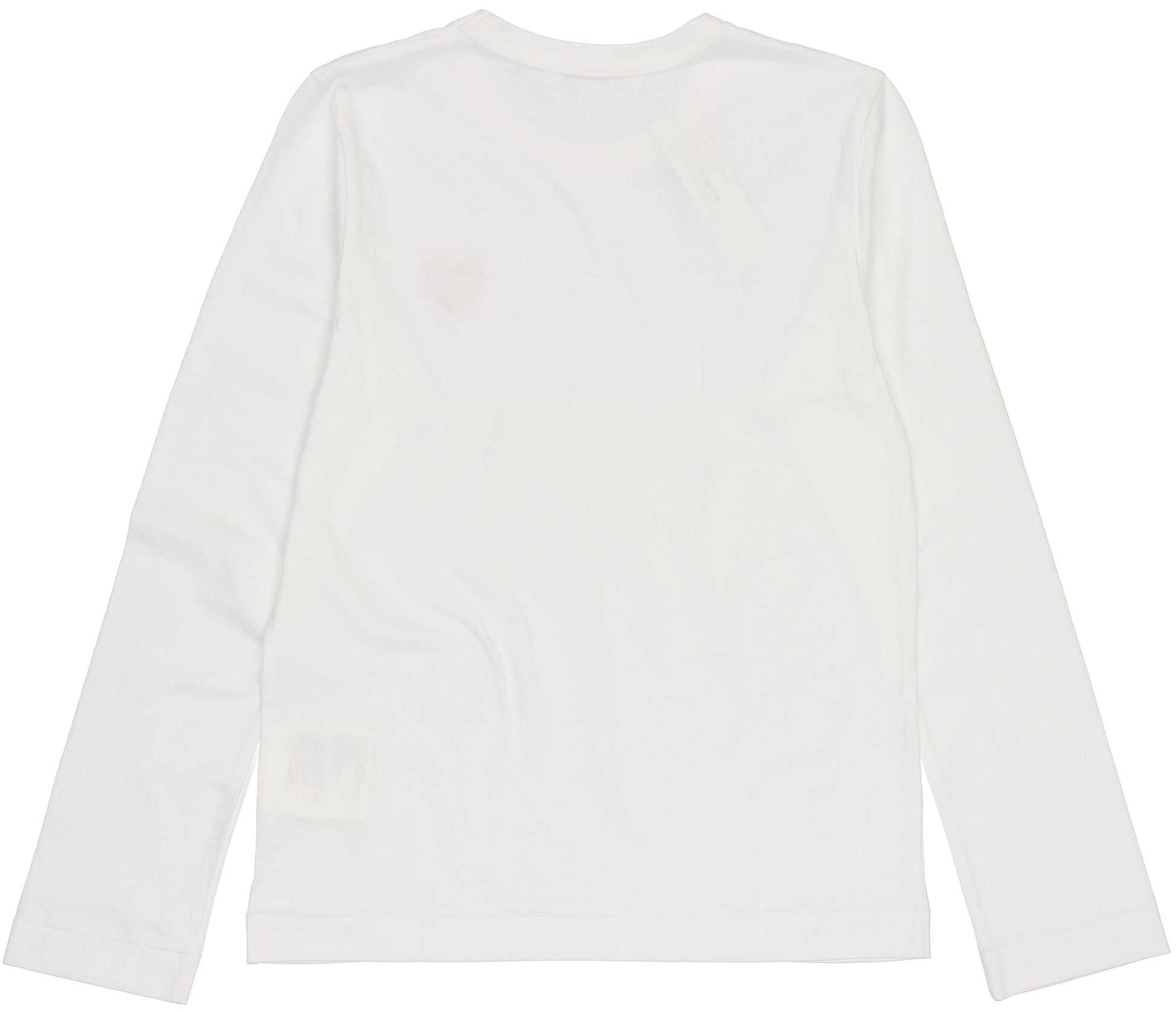 (WMNS) COMME des GARCONS PLAY Small Logo Long Sleeves Tee 'White Red' AZ-T117-051-2