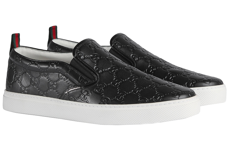 Gucci Signature Slip-On Sneaker 'Black' 407364-CWCE0-1174