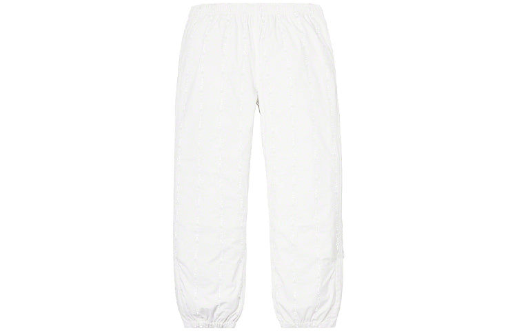 Supreme FW18 Reflective Text Track Pant White SUP-FW18-944