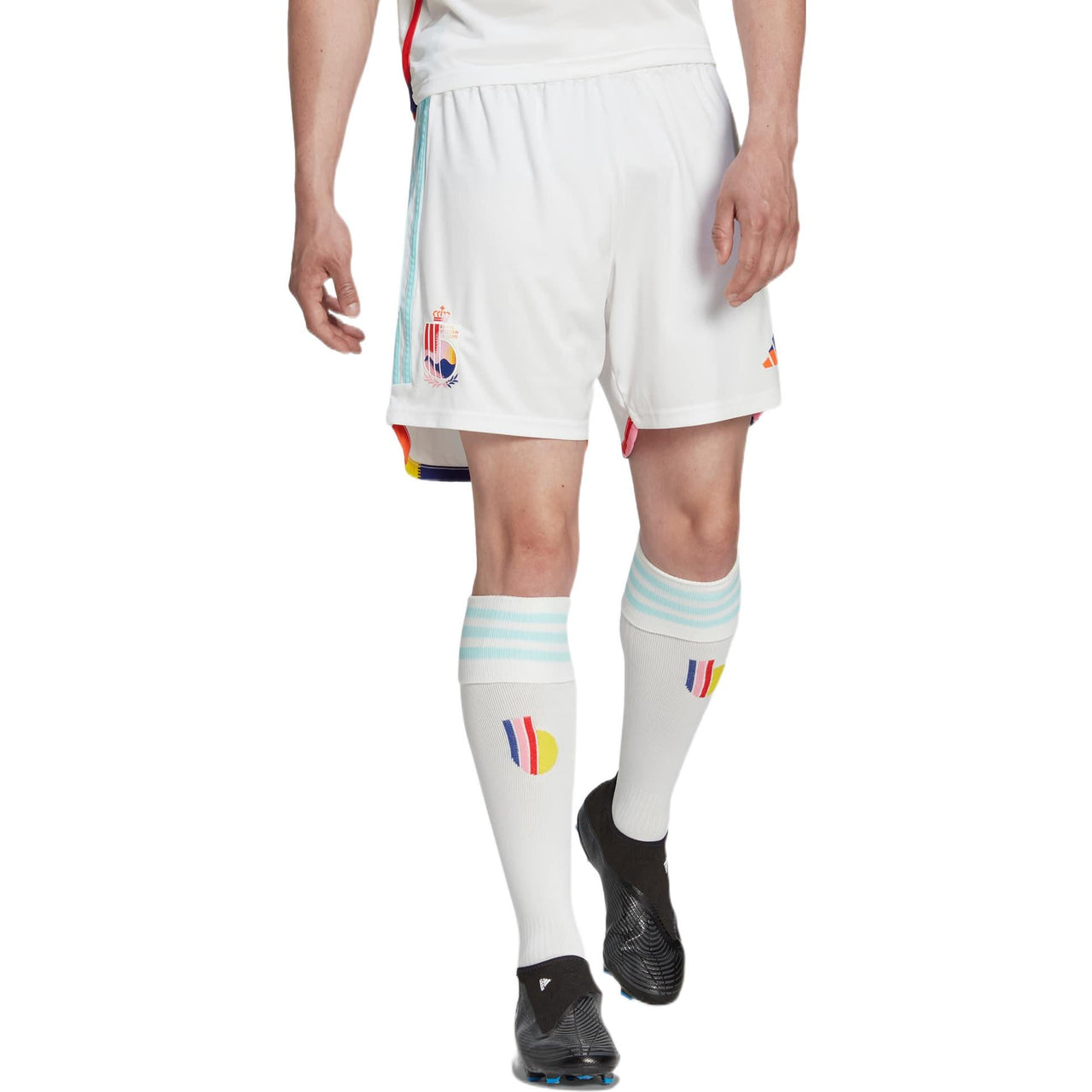 adidas Belgium 22 Away Short Asia Sizing 'White' HD9410