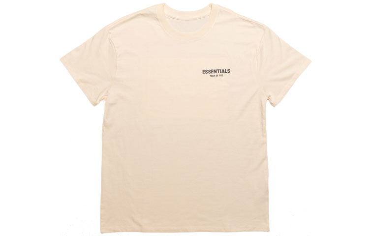 Fear of God Essentials Printing Short Sleeve Unisex Beige FOG-SS19-88