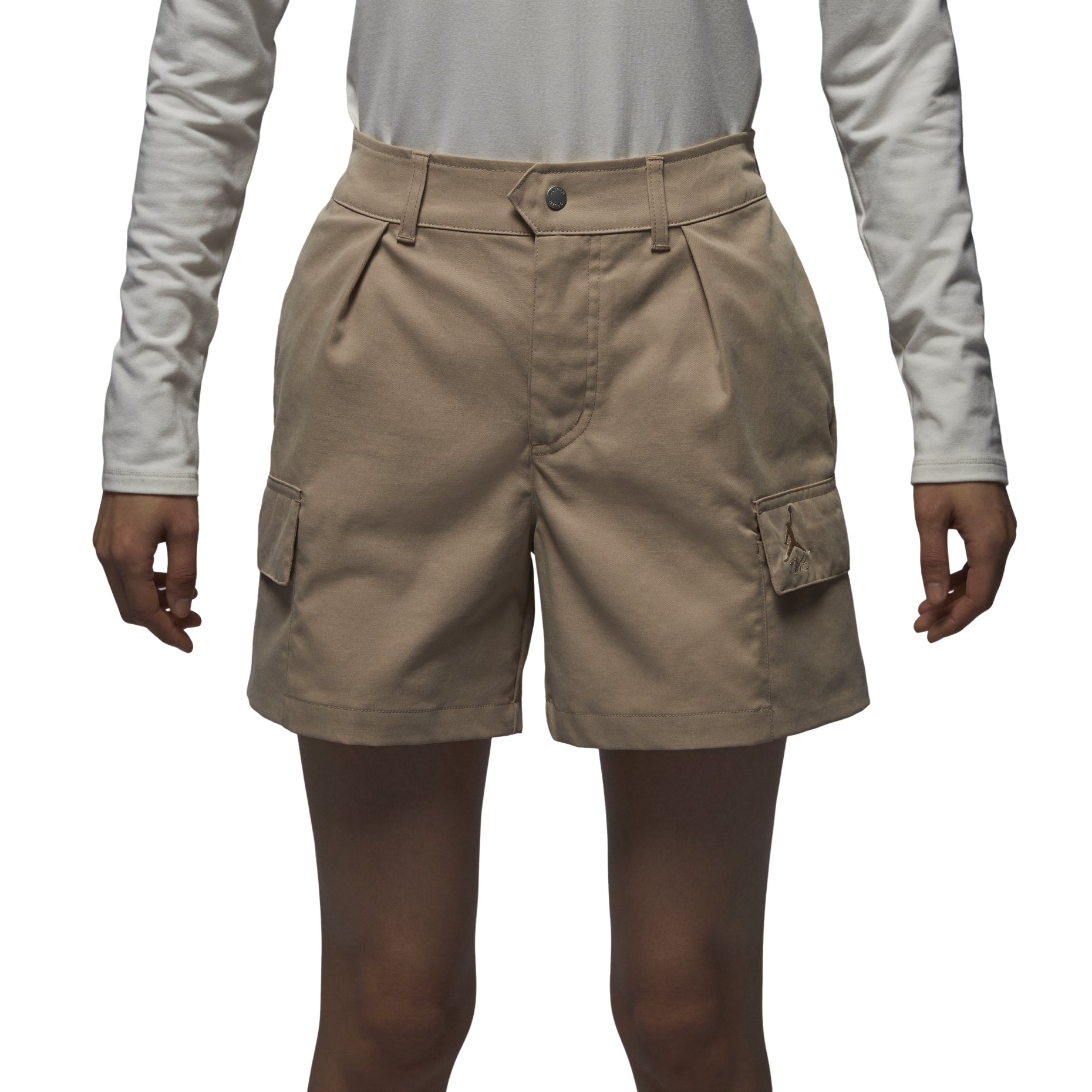 (WMNS) Air Jordan Chicago Shorts Asia Sizing 'Khaki' FN5682-244