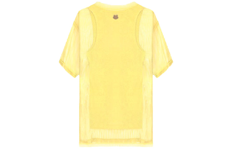 KENZO SS21 Pattern Printing Short Sleeve Yellow T-Shirt FB52TS6464PM-38
