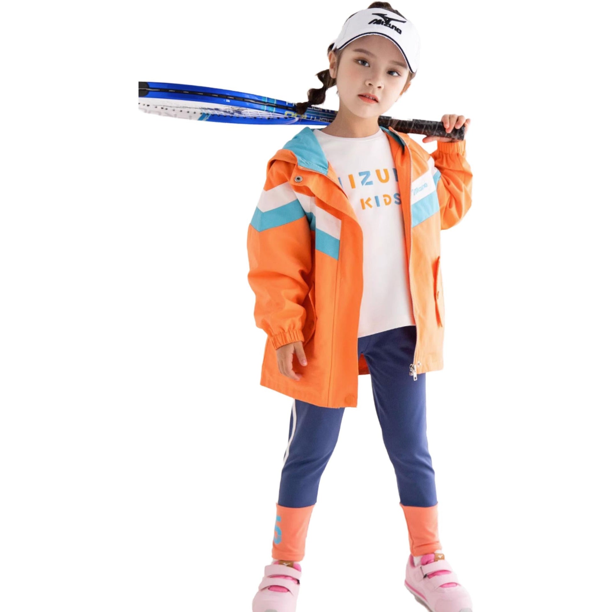 (GS) Mizuno Windbreaker Jacket 'Orange' W1024