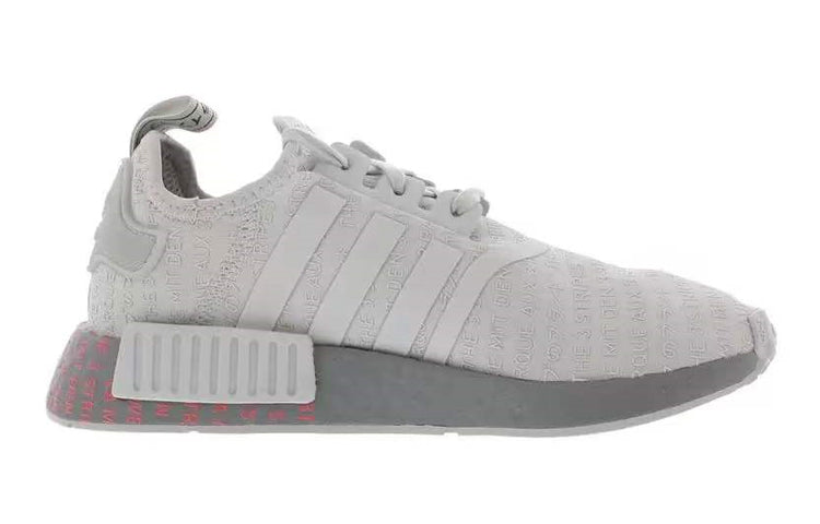 (GS) adidas NMD_R1 J 'All Over Print - Light Grey Signal Pink' FV1697