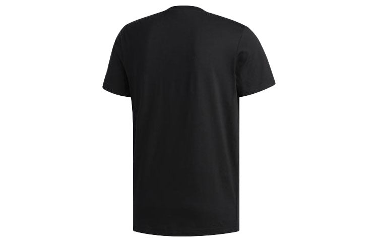 adidas Basketball Sports Printing Round Neck Short Sleeve Black DP5751