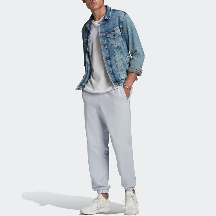 adidas originals Casual Loose Bundle Feet Elastic Waistband Sports Pants Blue GN3369
