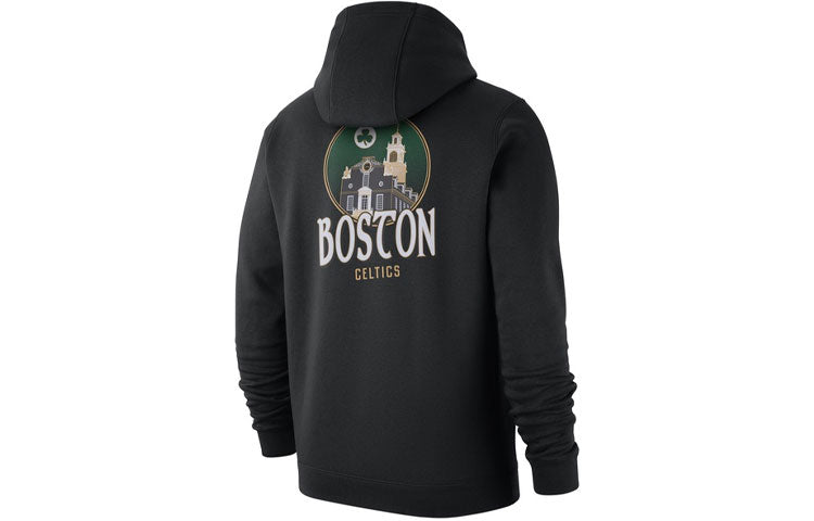 Nike NBA City Edition Boston Celtics Casual Sports hooded Pullover Black CN9727-010