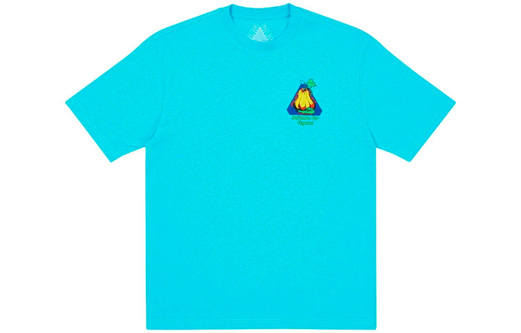 PALACE Nein Cheese Neinegg T-Shirt Alphabet Pattern Short Sleeve Unisex Blue PAL-SS21-010