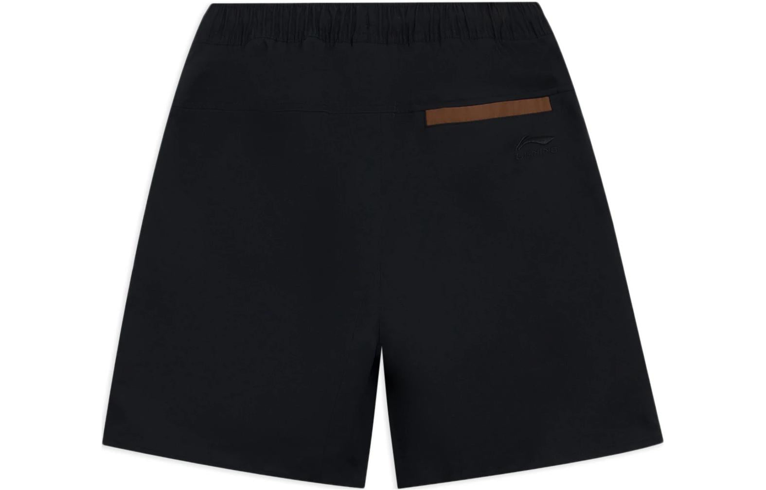 Li-Ning Love Nature Label Logo Shorts 'Black' AKSS047-2