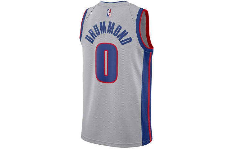 Men's Nike NBA Retro Basketball Jersey/Vest SW Fan Edition Detroit Pistons No. 0 Gray 877204-007