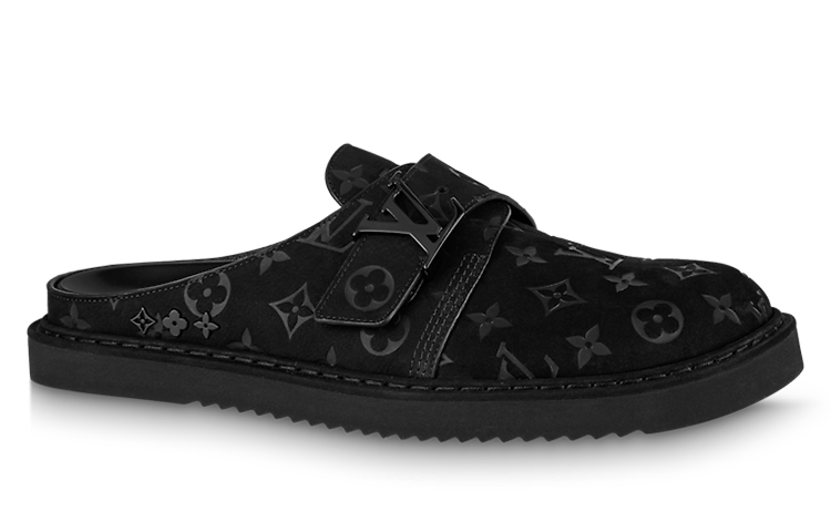 LOUIS VUITTON Easy Mules 'Black Monogram' 1ABLHZ