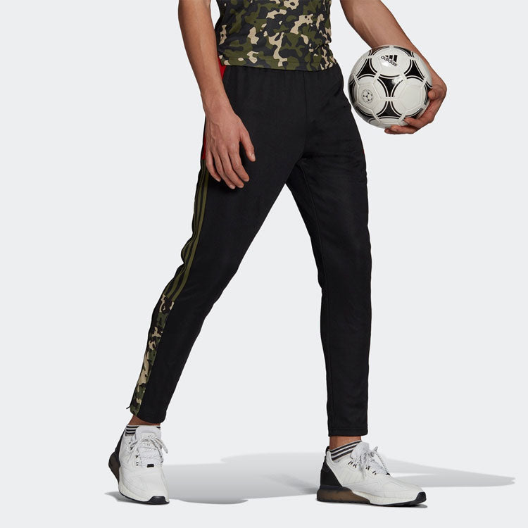 adidas Tiro Tk Pnt Aop Soccer/Football Athleisure Casual Sports Long Pants Black GU8188