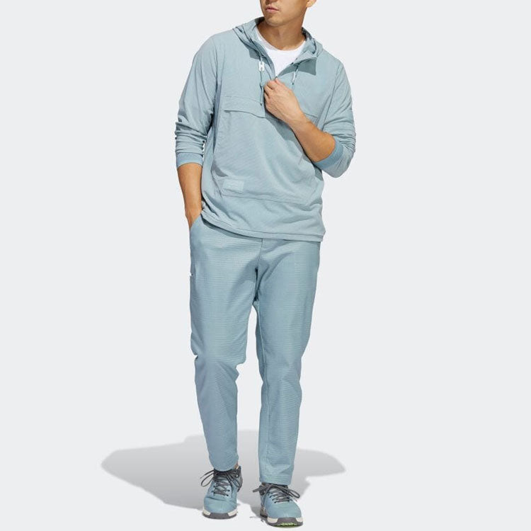 Men's adidas Solid Color Straight Casual Sports Pants/Trousers/Joggers Blue HA3610