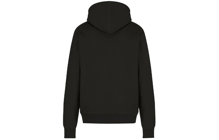 Men's DIOR FW21 Logo Printing Solid Color Long Sleeves Black 143J688A0531-C985