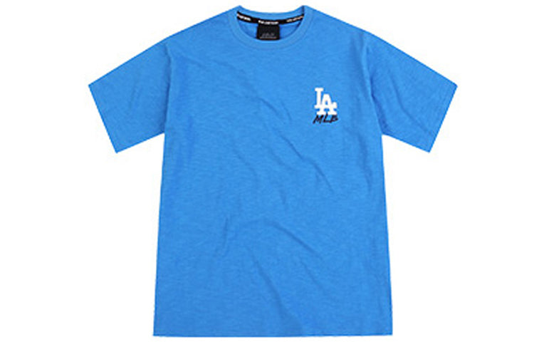 MLB Popcorn Series Los Angeles Dodgers Basic Printing Round Neck Short Sleeve Unisex Blue 31TSSC931-07U