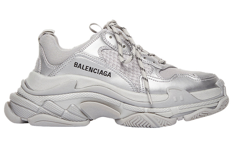 (WMNS) Balenciaga Triple S Sneaker 'Silver' 524039W2FS28100