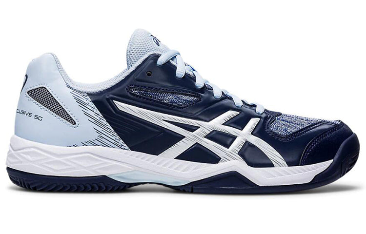 (WMNS) ASICS Gel-Padel Exclusive 5 SG Soft Ground 'Blue White' 1042A004-404