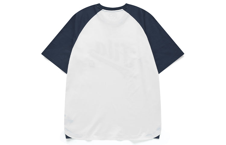 Men's FILA FUSION Knit Casual Sports Short Sleeve White T11M132107F-WT
