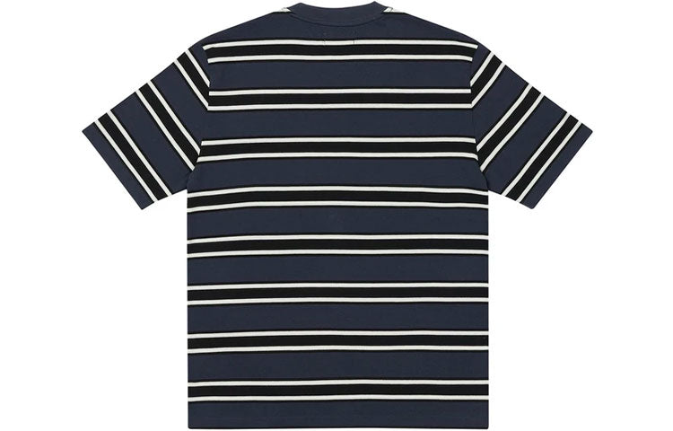 PALACE Engineer Round Neck Micro Mark Stripe Short Sleeve Unisex Black P20ES015