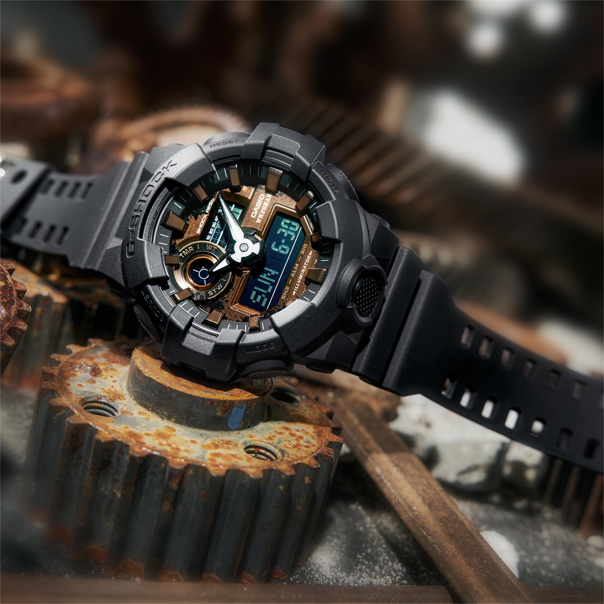 CASIO G-Shock Digital-Analog 'Black Copper' GA-700RC-1APR