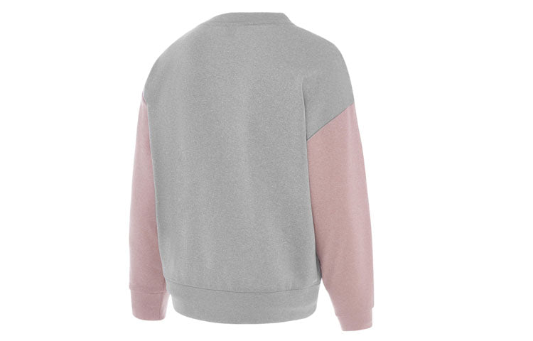 (WMNS) New Balance Sweatshirt Asia Sizing 'Grey Pink' AWT03146-SP1