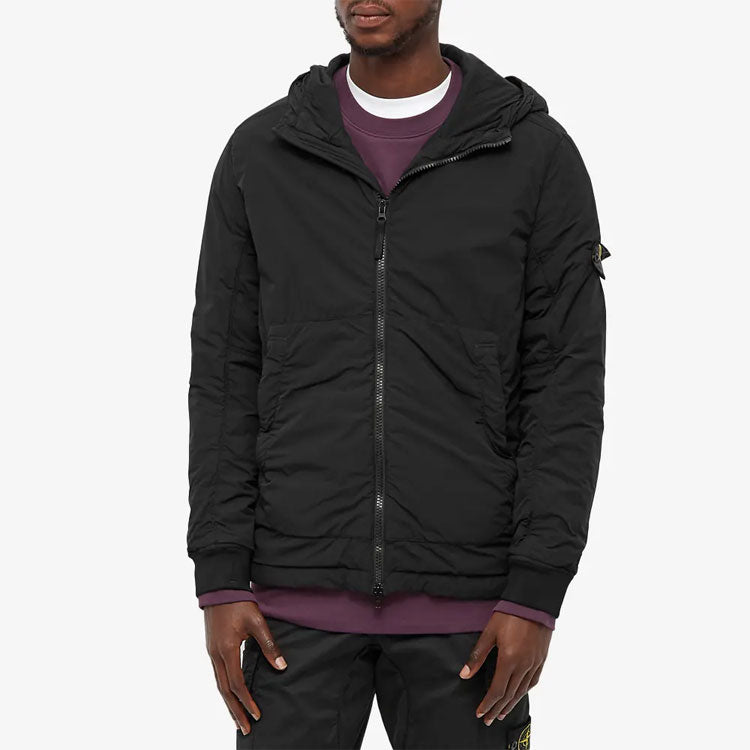 STONE ISLAND Composite Polartec Hooded Jacket 'Black' 751541928-V0029