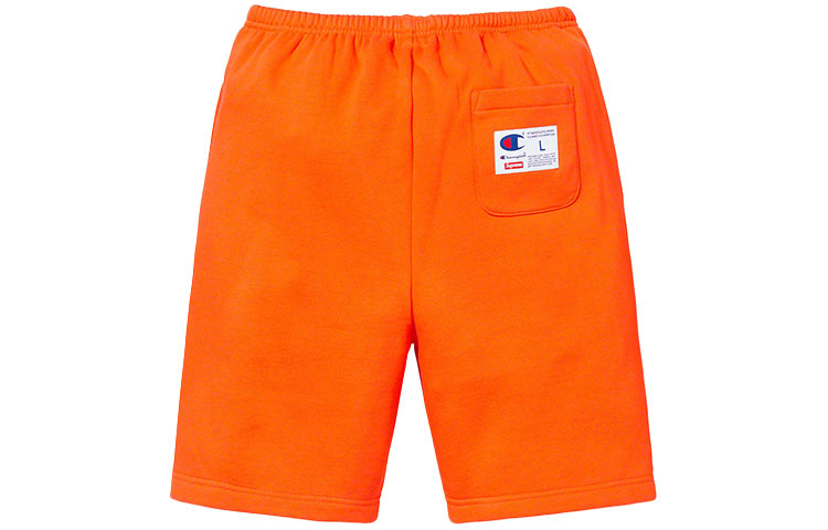 Supreme x Champion SS19 Outline Sweatshort Orange SUP-SS19-10077