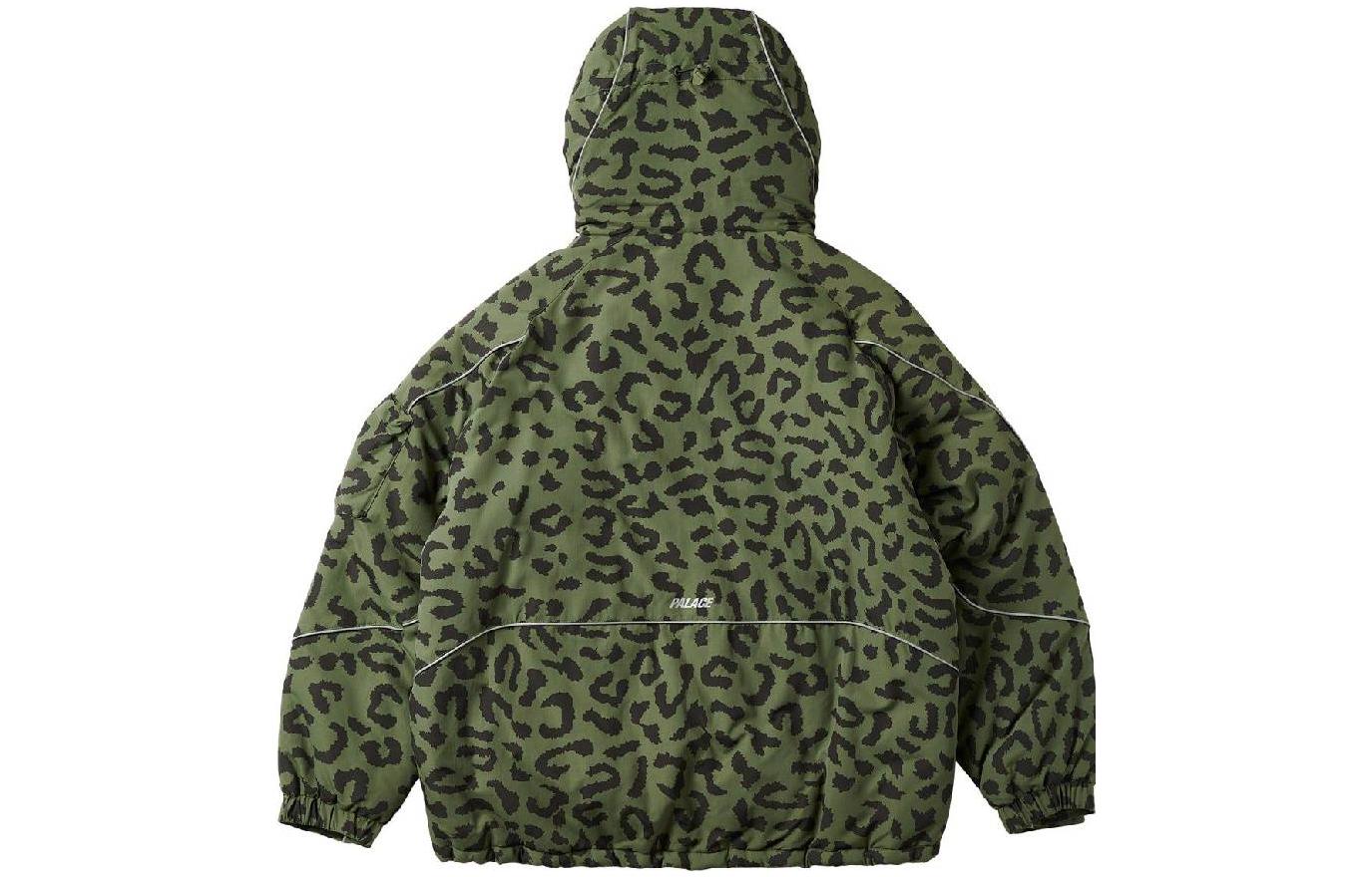 Palace M-Tech Hooded Jacket 'Olive Cheetah' P23JK125