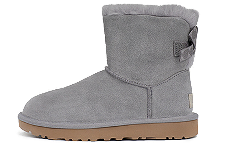 (WMNS) UGG Mini Bailey Bow 'Grey' 1116635-SOF