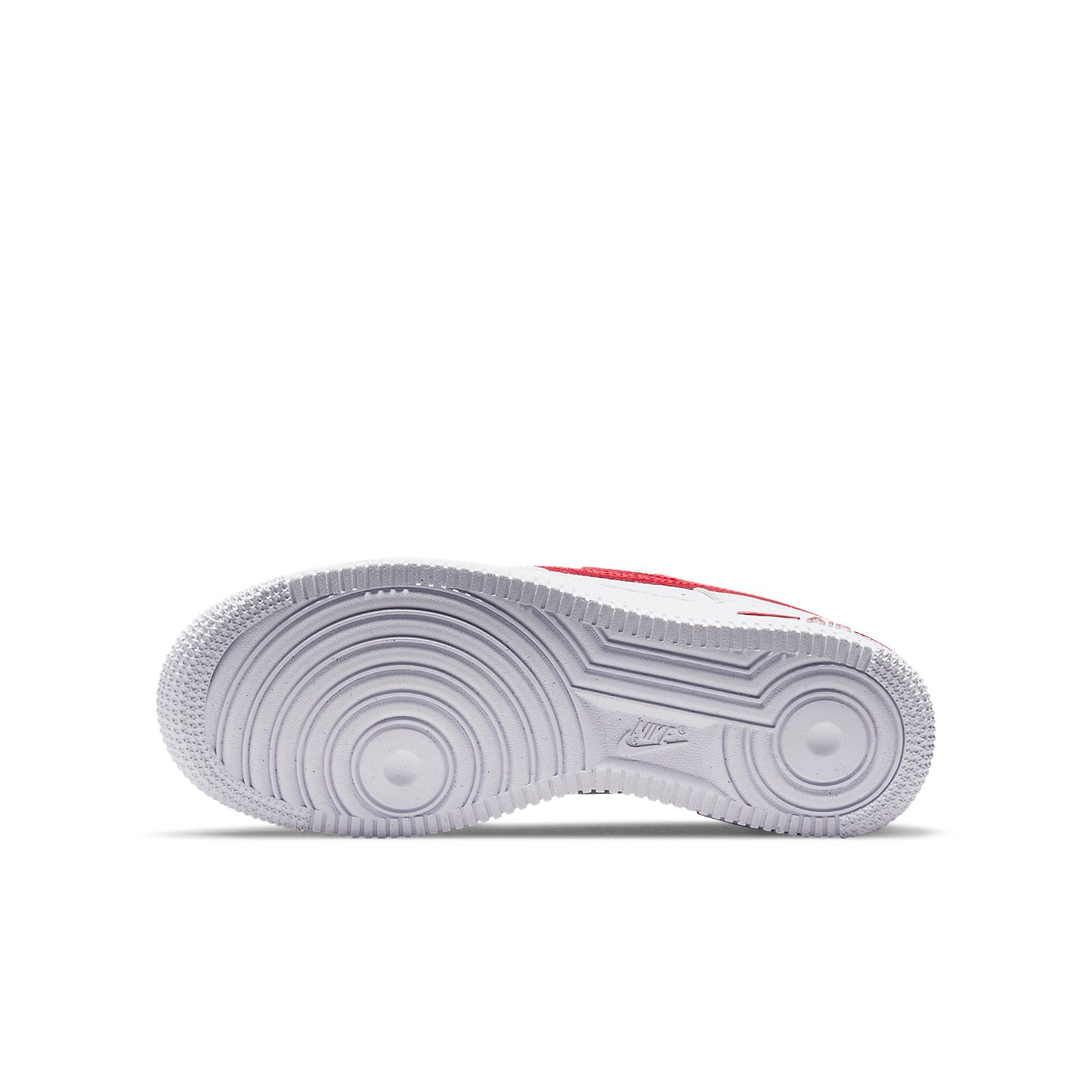 (GS) Nike Air Force 1 Low 'Cut-Out Swoosh - White University Red' DR7970-100