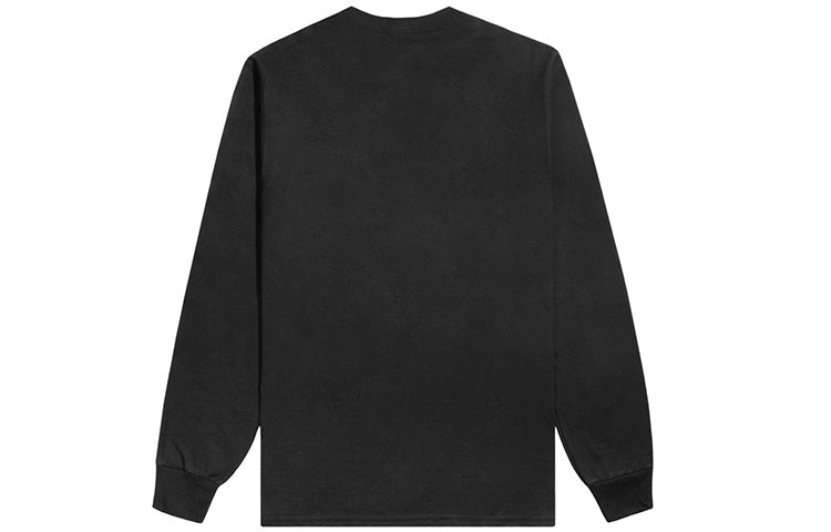 NOAH Long Sleeve Pocket Tee Black Round Neck Long Sleeves Unisex PT2FW19BLK