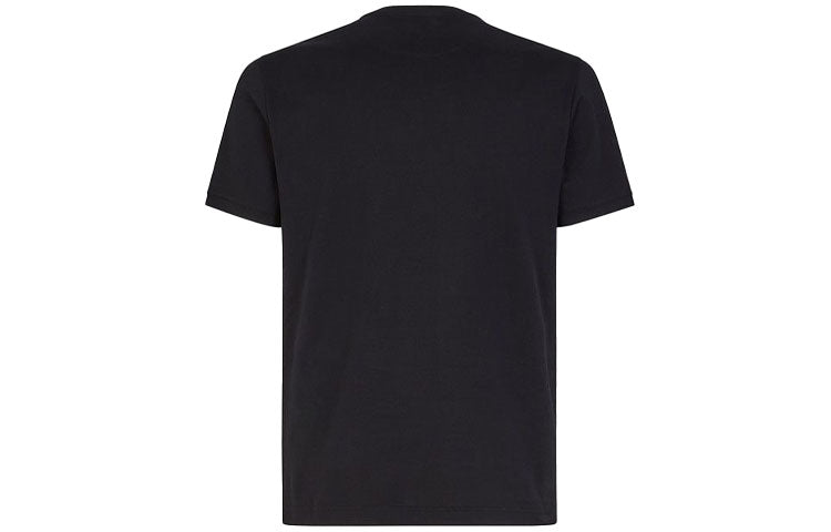 Men's FENDI SS21 Cotton Knit Casual Short Sleeve Black FY0894ABR3F0QA1