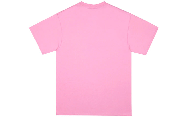 NOAH NYC Logo Printing Short Sleeve Unisex Pink T25SS20CPK