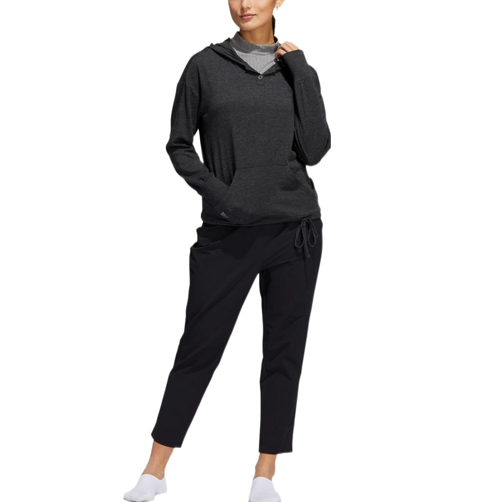 (WMNS) adidas Slub Hdy Sweatshirt 'Black' HA3476