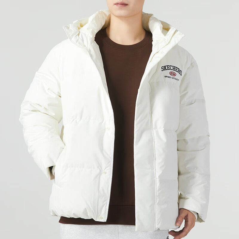 Skechers Casual Down Jacket 'White Black' L423M033-0074