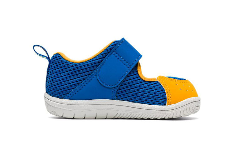 (TD) ASICS Amphibian Baby SR 2 Running Shoes Blue/Yellow TUS118-415