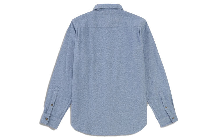 Men's Levis Casual Lapel Pure Cotton Long Sleeves Light Blue Shirt 21256-0000