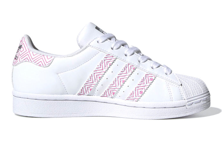 (GS) adidas Originals Superstar Shoes 'Cloud White St. Tropic Bloom' FX2989