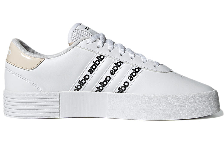(WMNS) adidas neo Court Bold 'Logo Print - White Beige' GZ8439