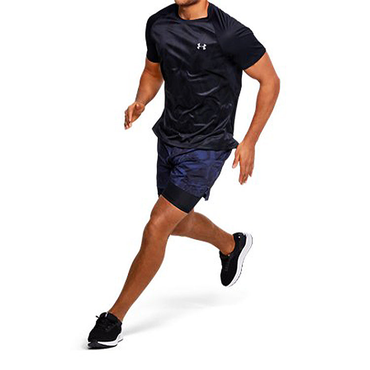 Under Armour Unisex Qualifier Iso-Chill Printing Tee Black 1350133-002