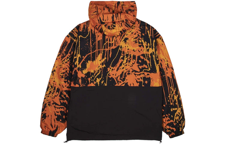 adidas originals Tlm 02 Wb Flame Colorblock Stand Collar hooded Casual Sports Jacket Orange GD5803