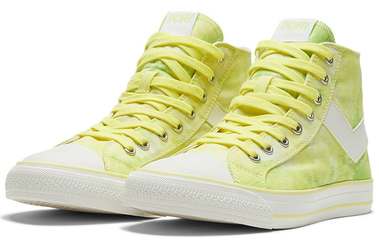 PONY Fashion High Canvas Shoes Green 02M1SH21AG