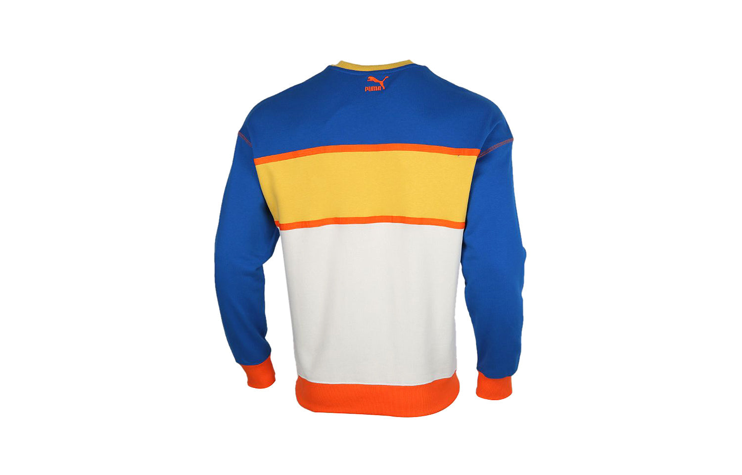 PUMA Casual Round Neck Sports Gray Yellow Blue 530710-05