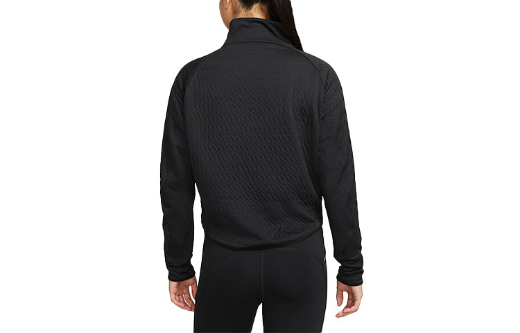 (WMNS) Nike Therma-FIT Run Division Solid Color Running Casual Sports Long Sleeves Black DM7554-010