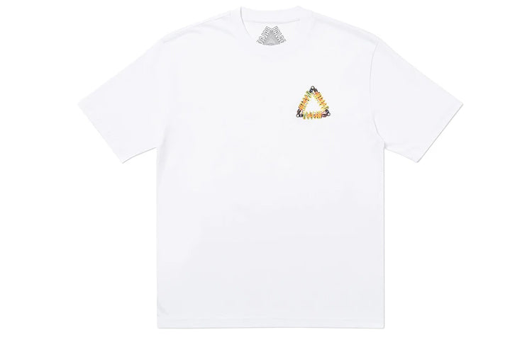 PALACE Tri-Pumping Pattern Printing Short Sleeve Unisex White PAL-SS20-95