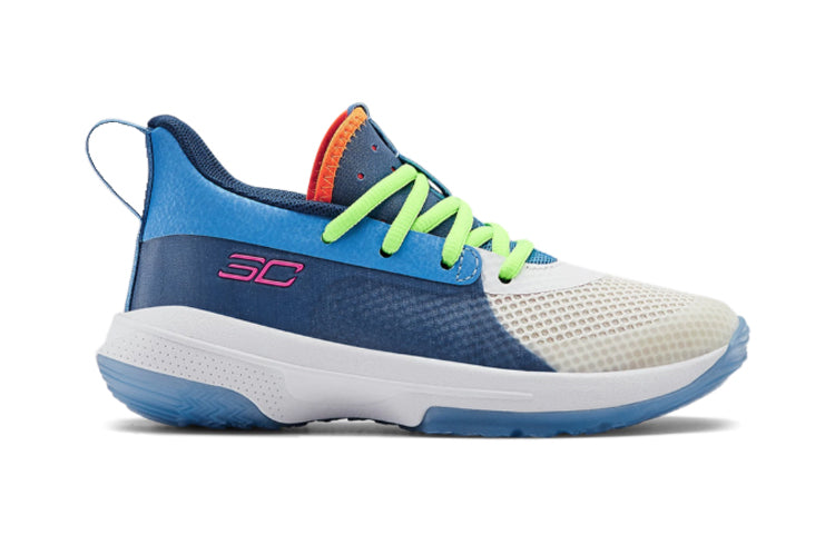 (PS) Under Armour Curry 7 Little 'Super Soaker' 3022114-404