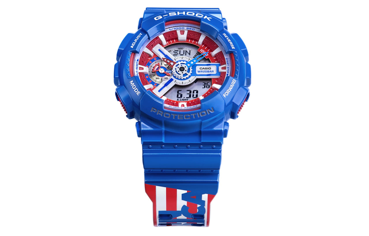 CASIO G-Shock Analog-Digital 'Blue' GA-110CAPTAIN-2PR