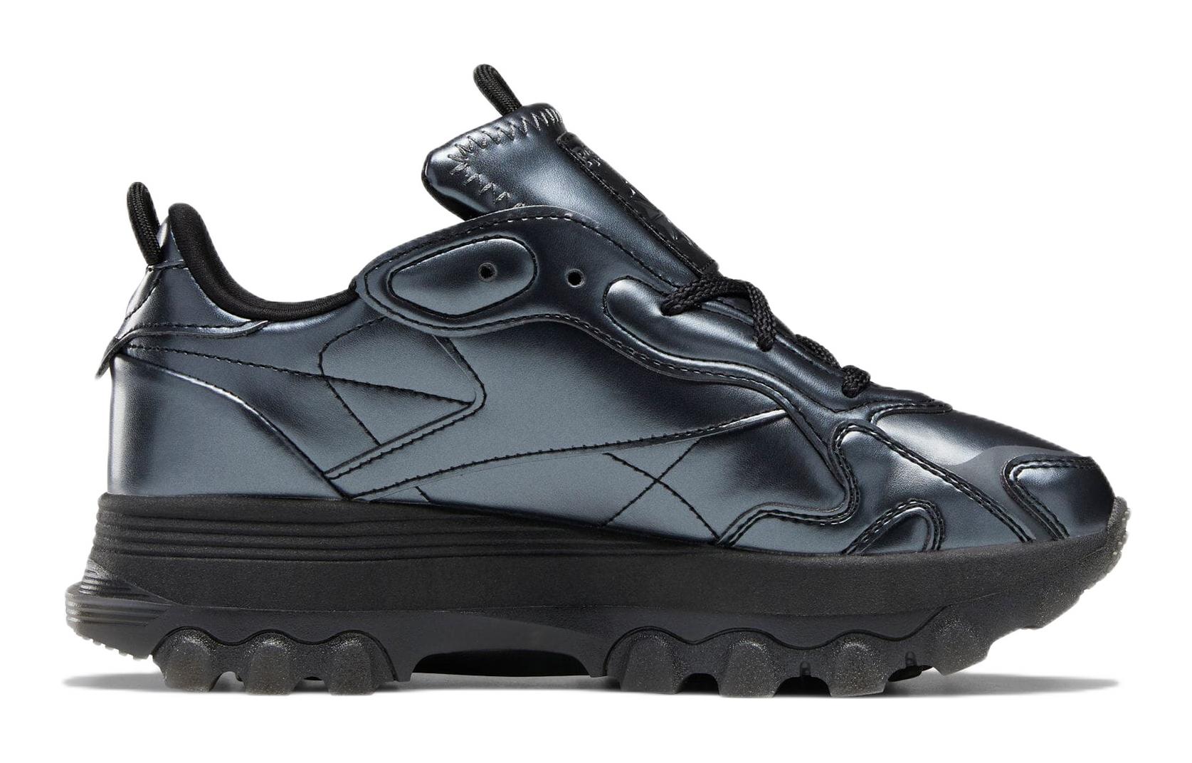 (GS) Reebok Cardi B x Classic Leather 'Black Dark Silver' HR0441
