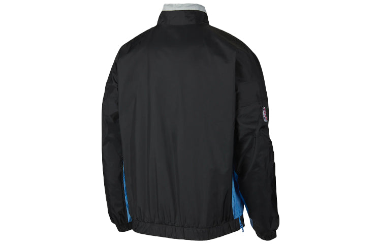Nike Embroidered Logo Stand Collar Los Angeles Lakers Jacket Black CN1650-010